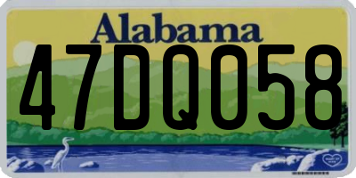 AL license plate 47DQ058