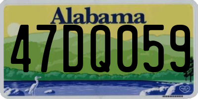 AL license plate 47DQ059
