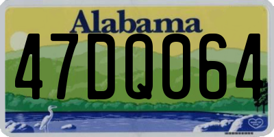 AL license plate 47DQ064