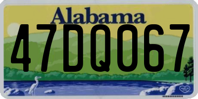 AL license plate 47DQ067