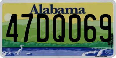 AL license plate 47DQ069