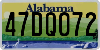 AL license plate 47DQ072
