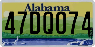 AL license plate 47DQ074