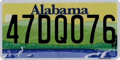 AL license plate 47DQ076