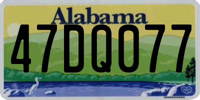 AL license plate 47DQ077