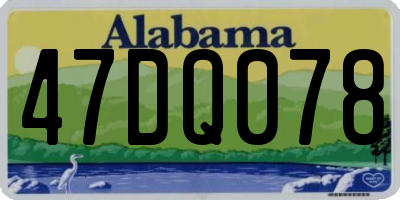 AL license plate 47DQ078