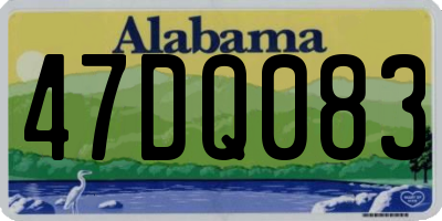 AL license plate 47DQ083