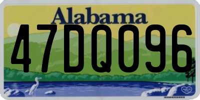 AL license plate 47DQ096