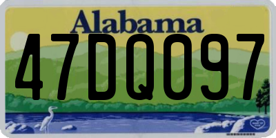 AL license plate 47DQ097