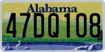 AL license plate 47DQ108