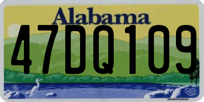 AL license plate 47DQ109