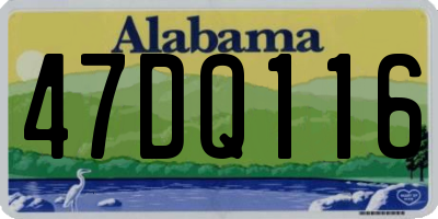 AL license plate 47DQ116