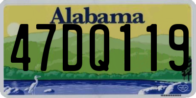 AL license plate 47DQ119