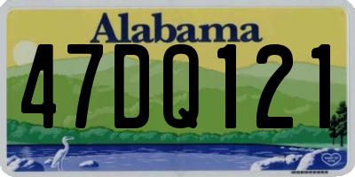 AL license plate 47DQ121