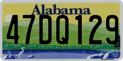 AL license plate 47DQ129