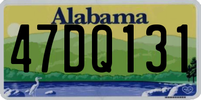 AL license plate 47DQ131
