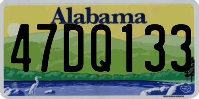 AL license plate 47DQ133
