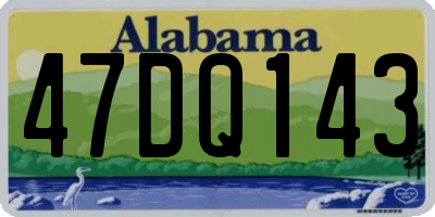 AL license plate 47DQ143