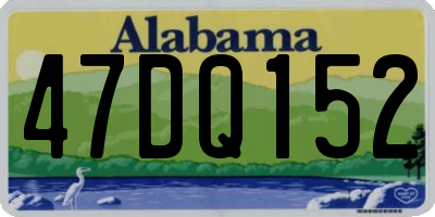 AL license plate 47DQ152
