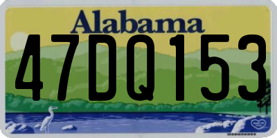AL license plate 47DQ153