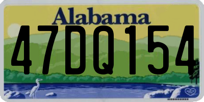 AL license plate 47DQ154