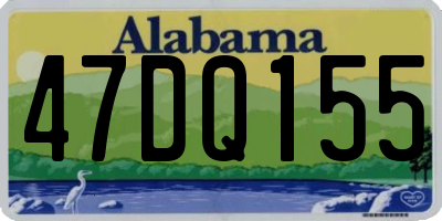AL license plate 47DQ155