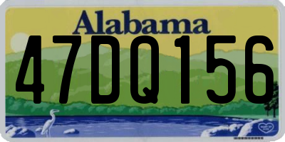 AL license plate 47DQ156