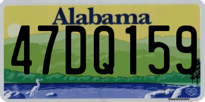 AL license plate 47DQ159