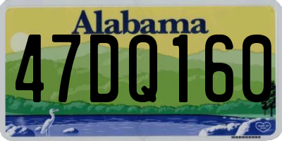 AL license plate 47DQ160
