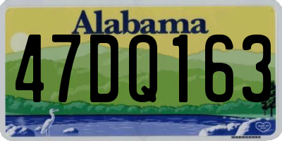 AL license plate 47DQ163