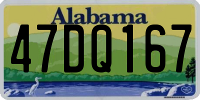 AL license plate 47DQ167