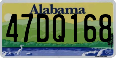 AL license plate 47DQ168