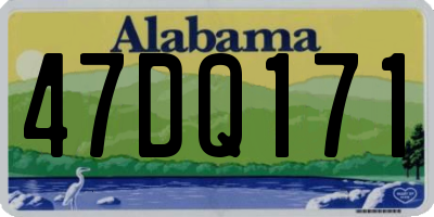 AL license plate 47DQ171