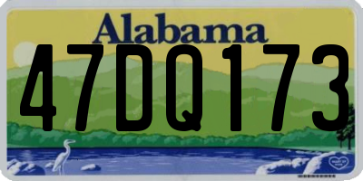 AL license plate 47DQ173