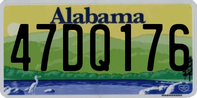 AL license plate 47DQ176