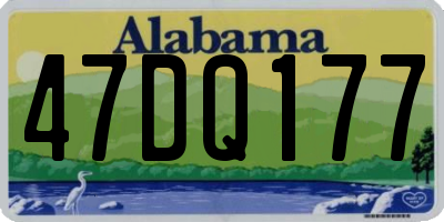 AL license plate 47DQ177