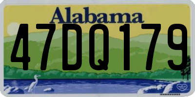 AL license plate 47DQ179
