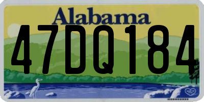 AL license plate 47DQ184