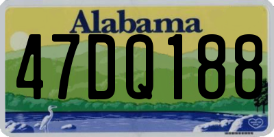 AL license plate 47DQ188