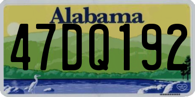 AL license plate 47DQ192