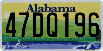 AL license plate 47DQ196
