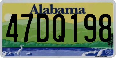 AL license plate 47DQ198