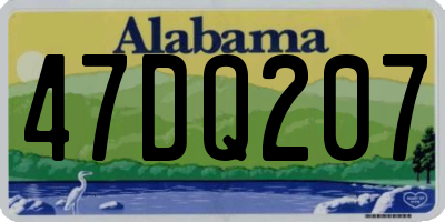 AL license plate 47DQ207