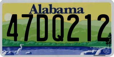 AL license plate 47DQ212