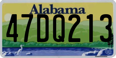 AL license plate 47DQ213