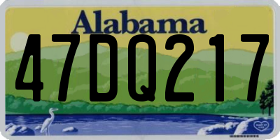 AL license plate 47DQ217
