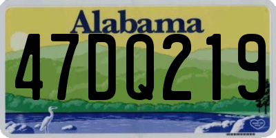 AL license plate 47DQ219