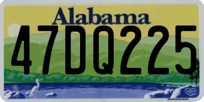 AL license plate 47DQ225