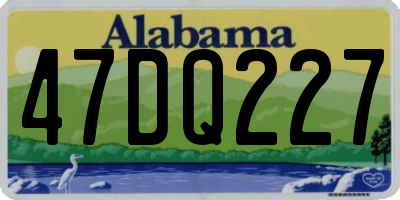 AL license plate 47DQ227