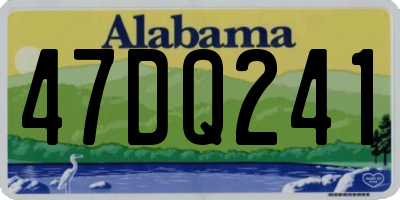 AL license plate 47DQ241